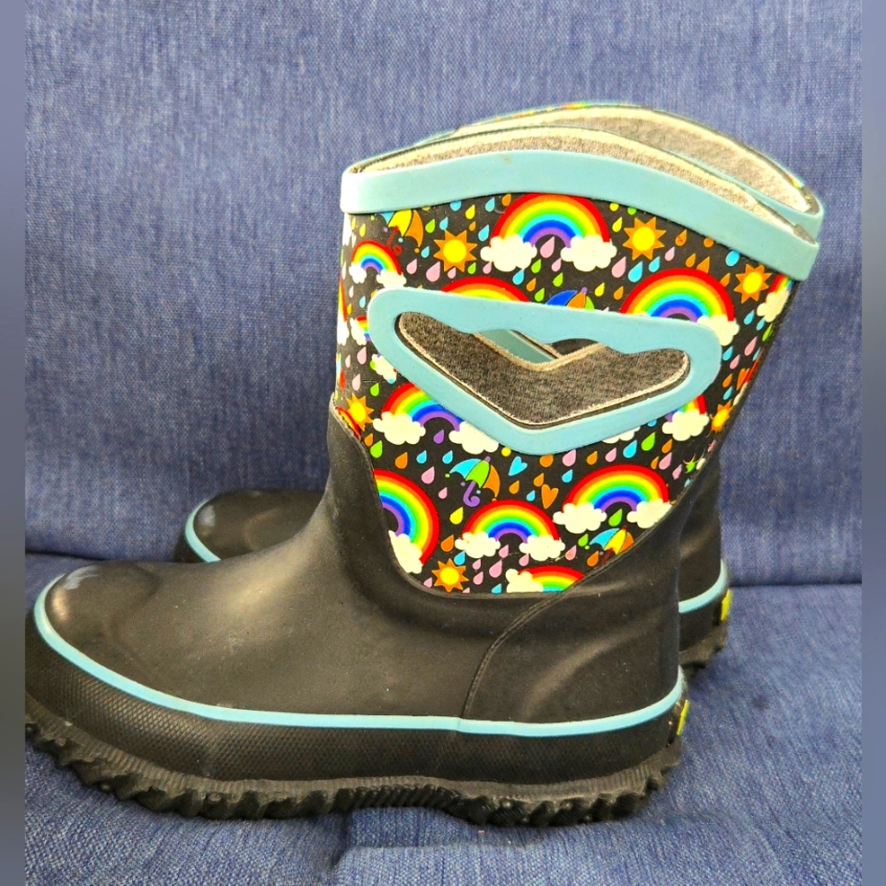 Toddler Girl 7 Bog Style Rainbow Rainboots